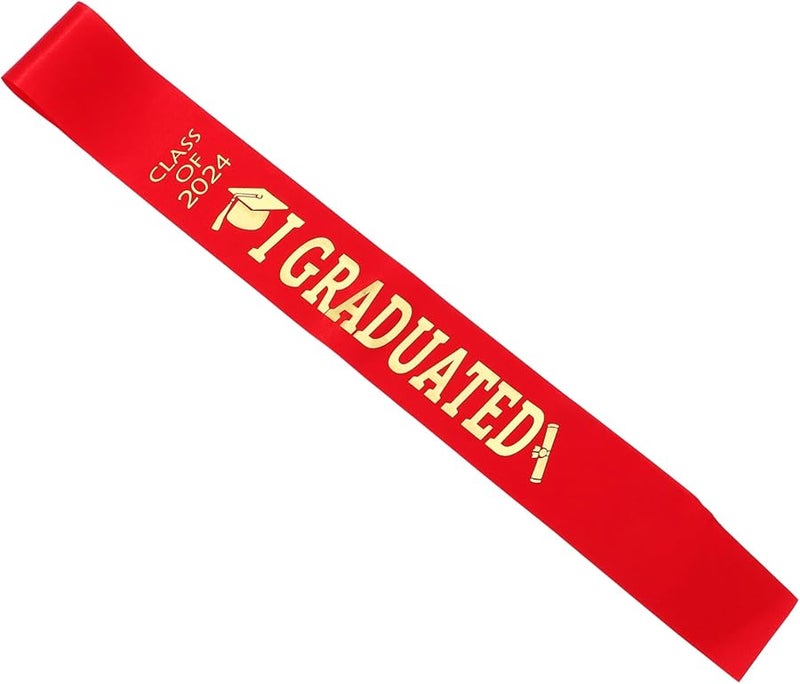 Satin Graduation Sash for Class of Elegant Celebratory Accessory Comfortable Fit - Image 1